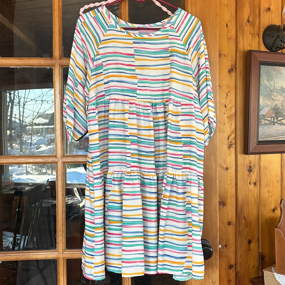 Dress, ptp 21, runs small for an xl, pretty colors, great for the pool or beach